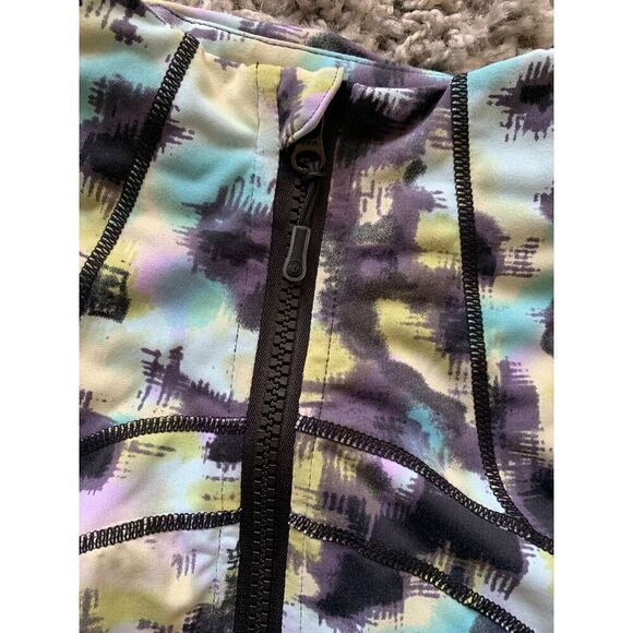 Lululemon Define Full Zip COLORFUL SPRINGSCAPE TRACK JACKET women’s sz 8 M - Picture 8 of 9